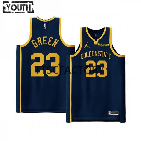 Maillot Basket Golden State Warriors Draymond Green 23 Jordan 2022-23 Statement Edition Navy Swingman - Enfant